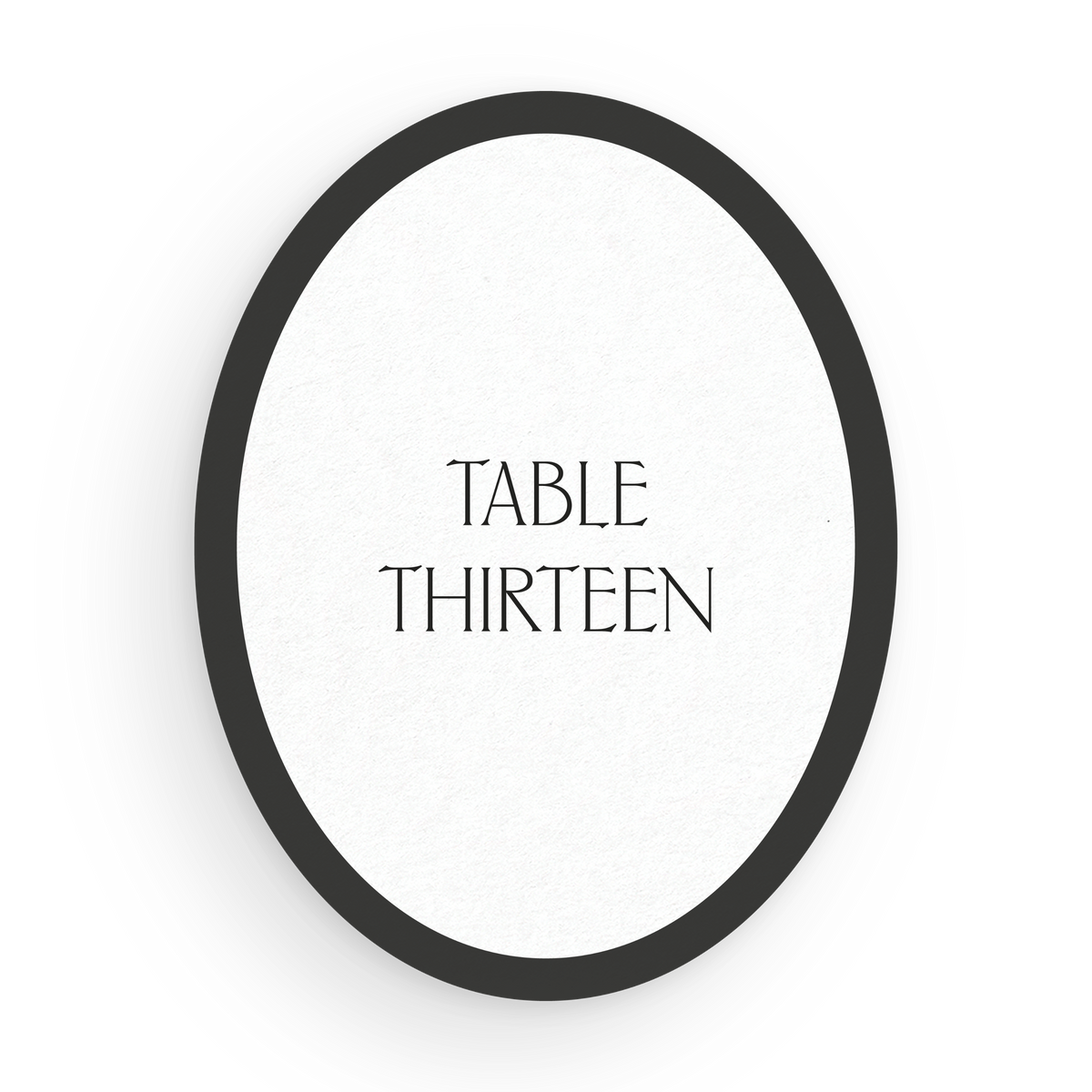 Oval Table Numbers