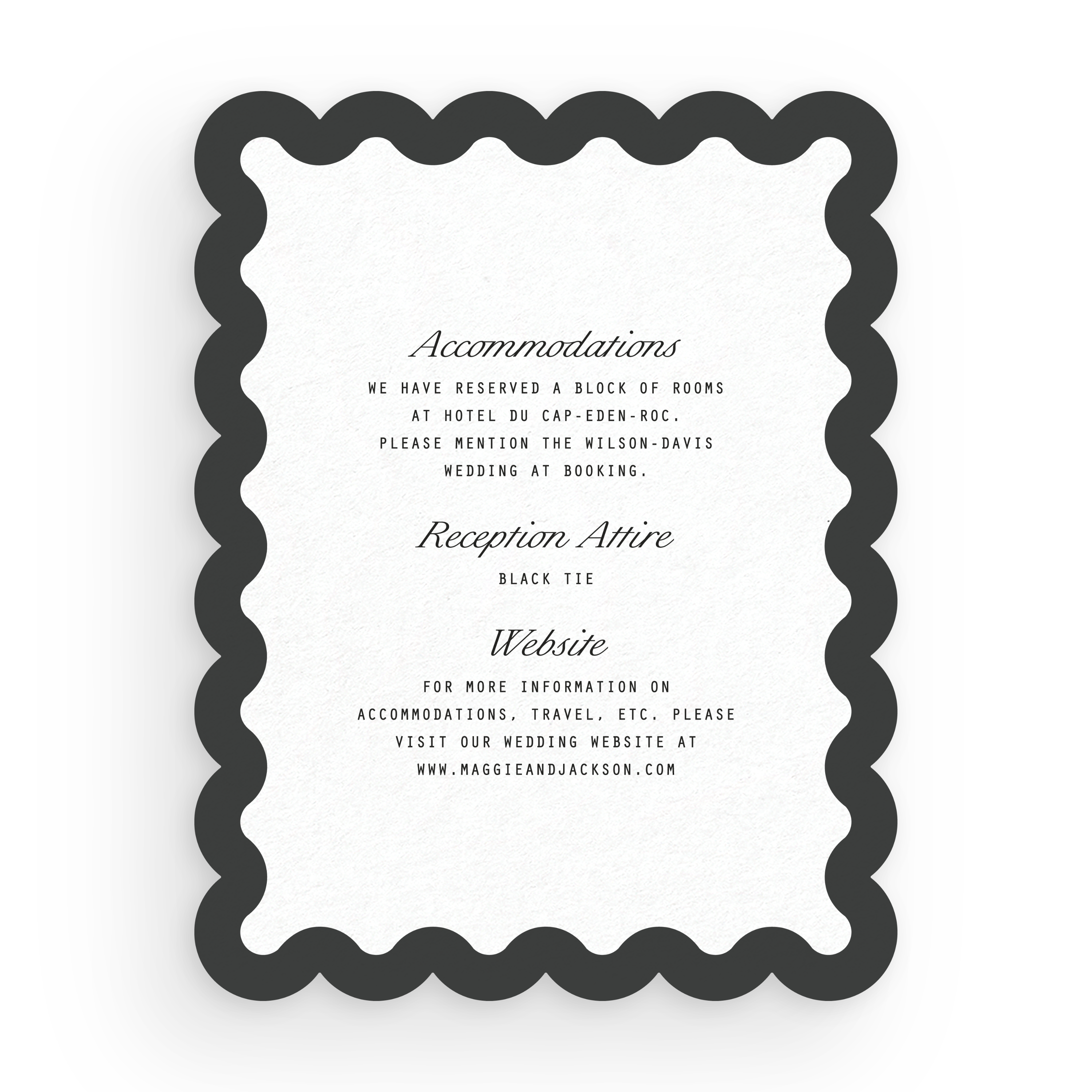 Scalloped Details Card