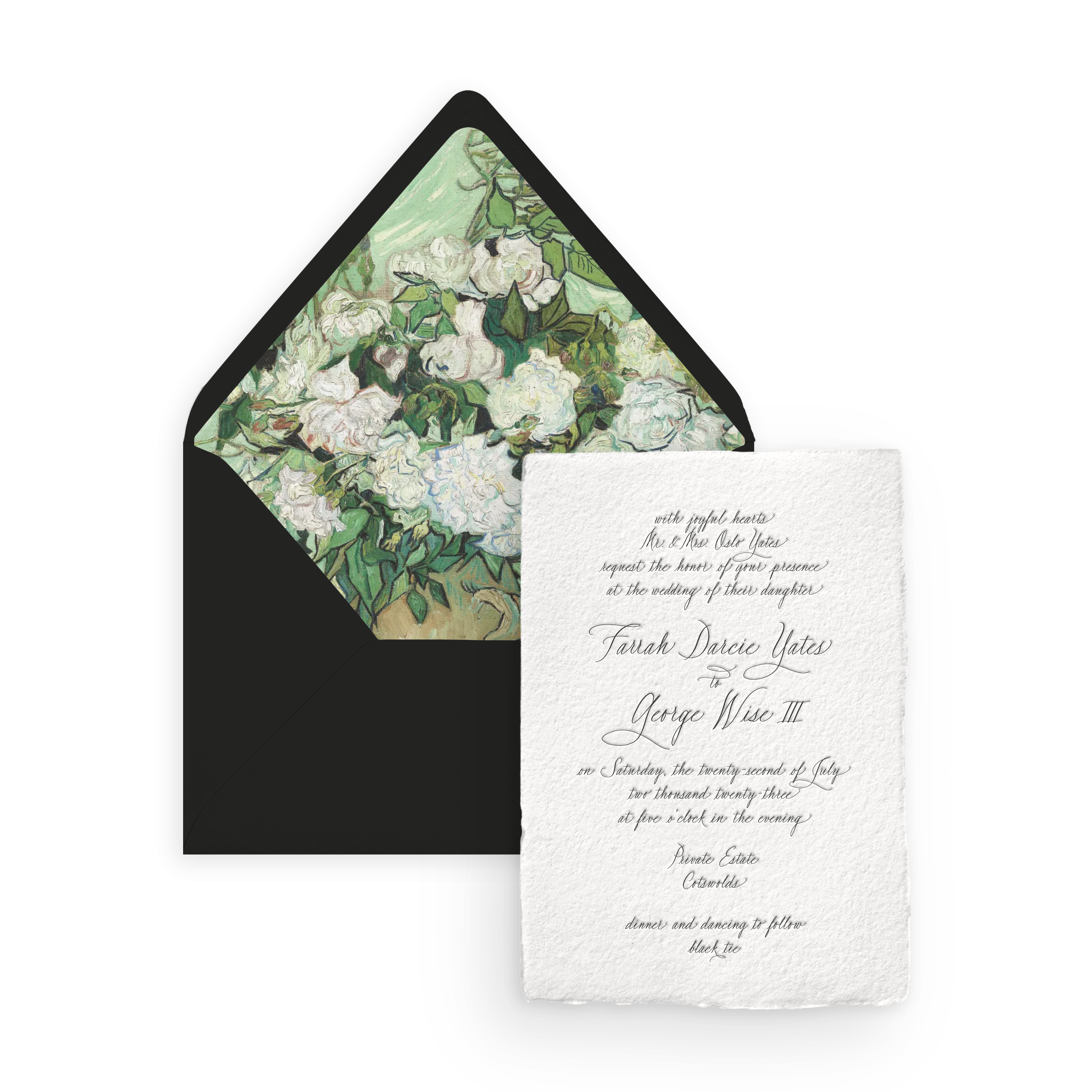 Handmade Invitation Card/Envelope