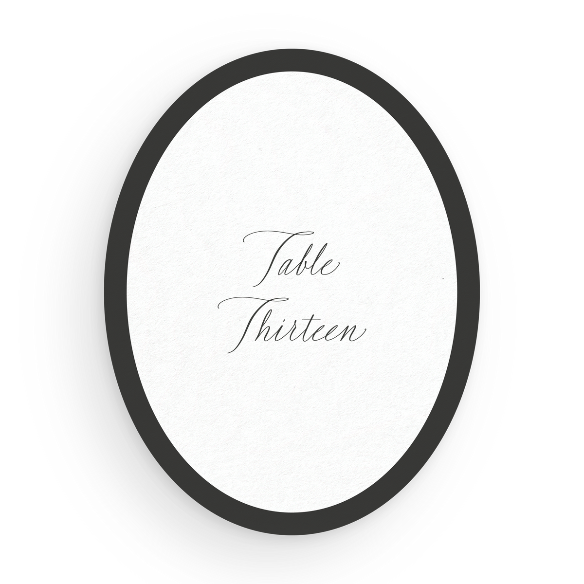 Oval Table Numbers