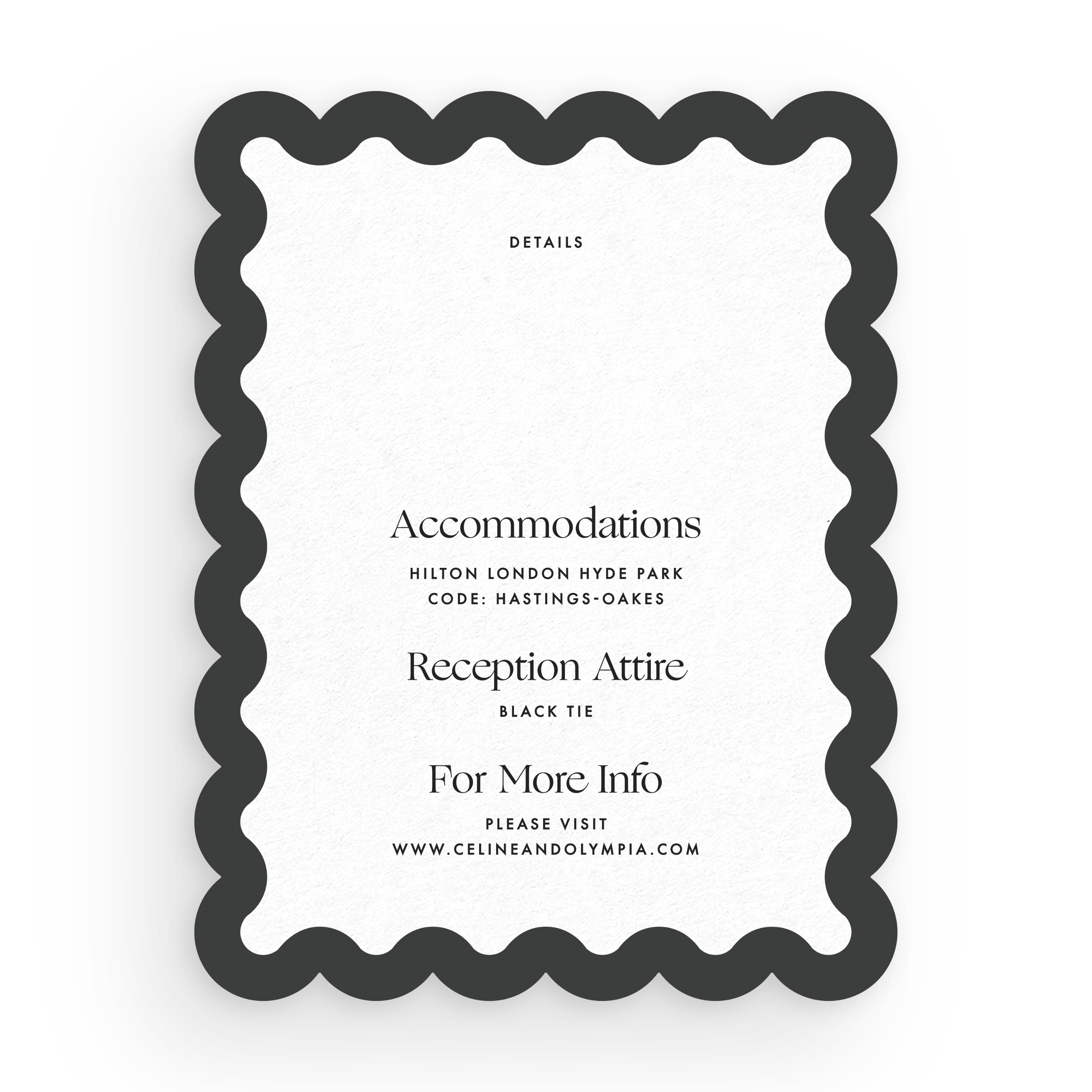 Scalloped Details Card