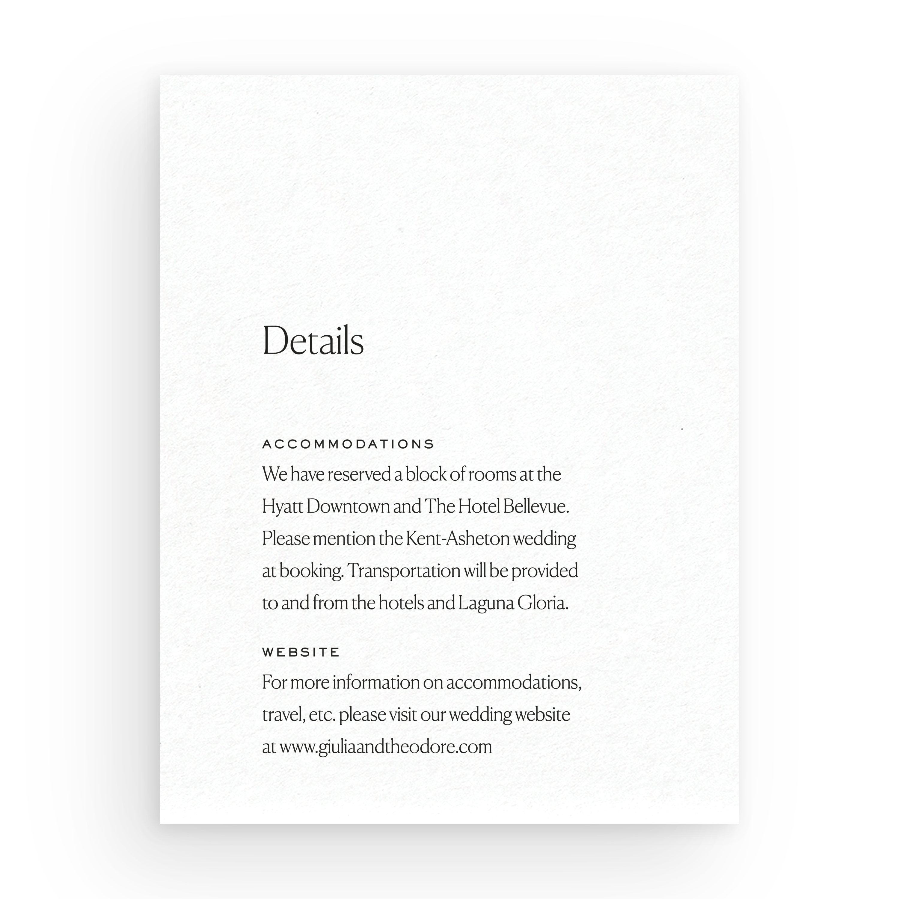Details Card