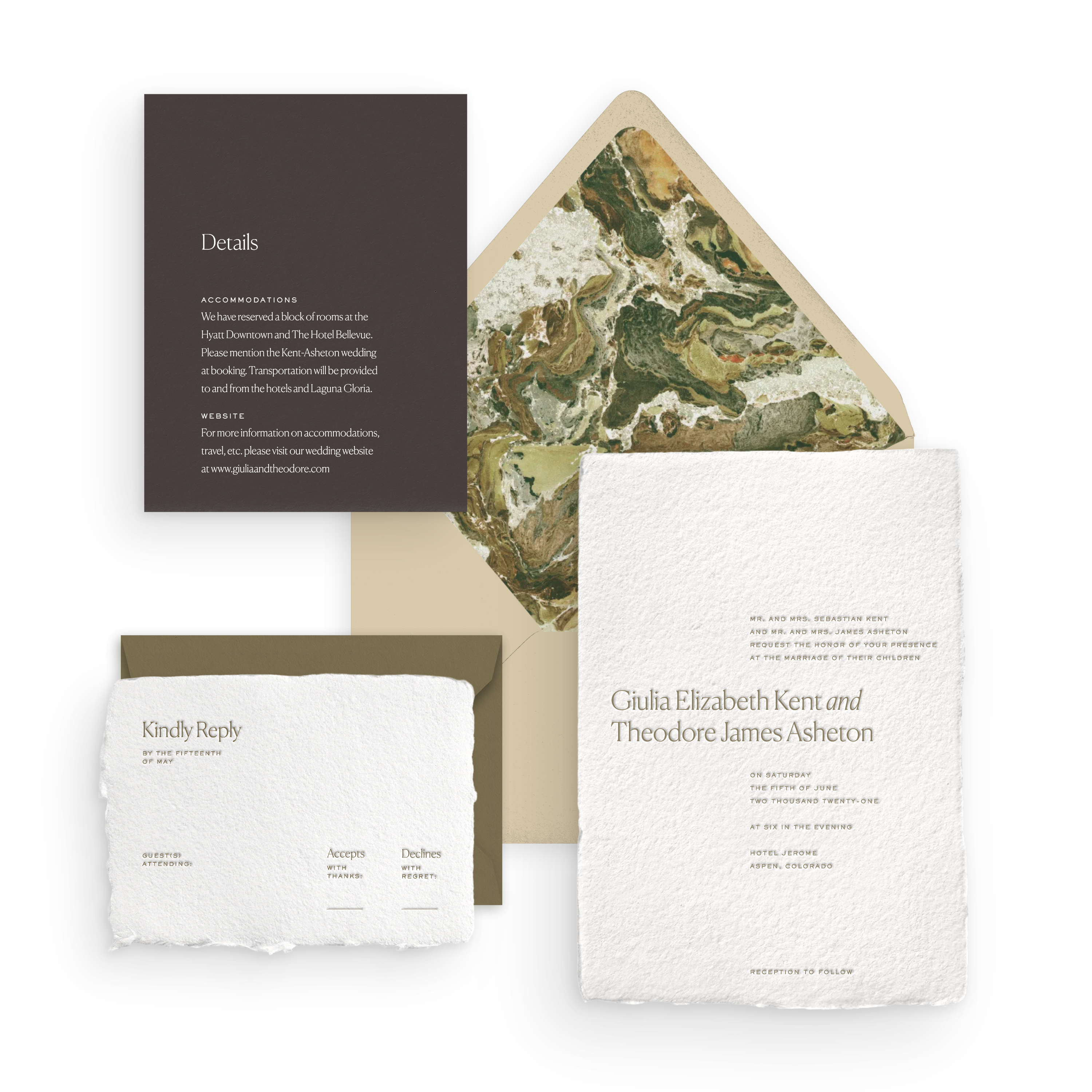 Handmade Invitation Suite