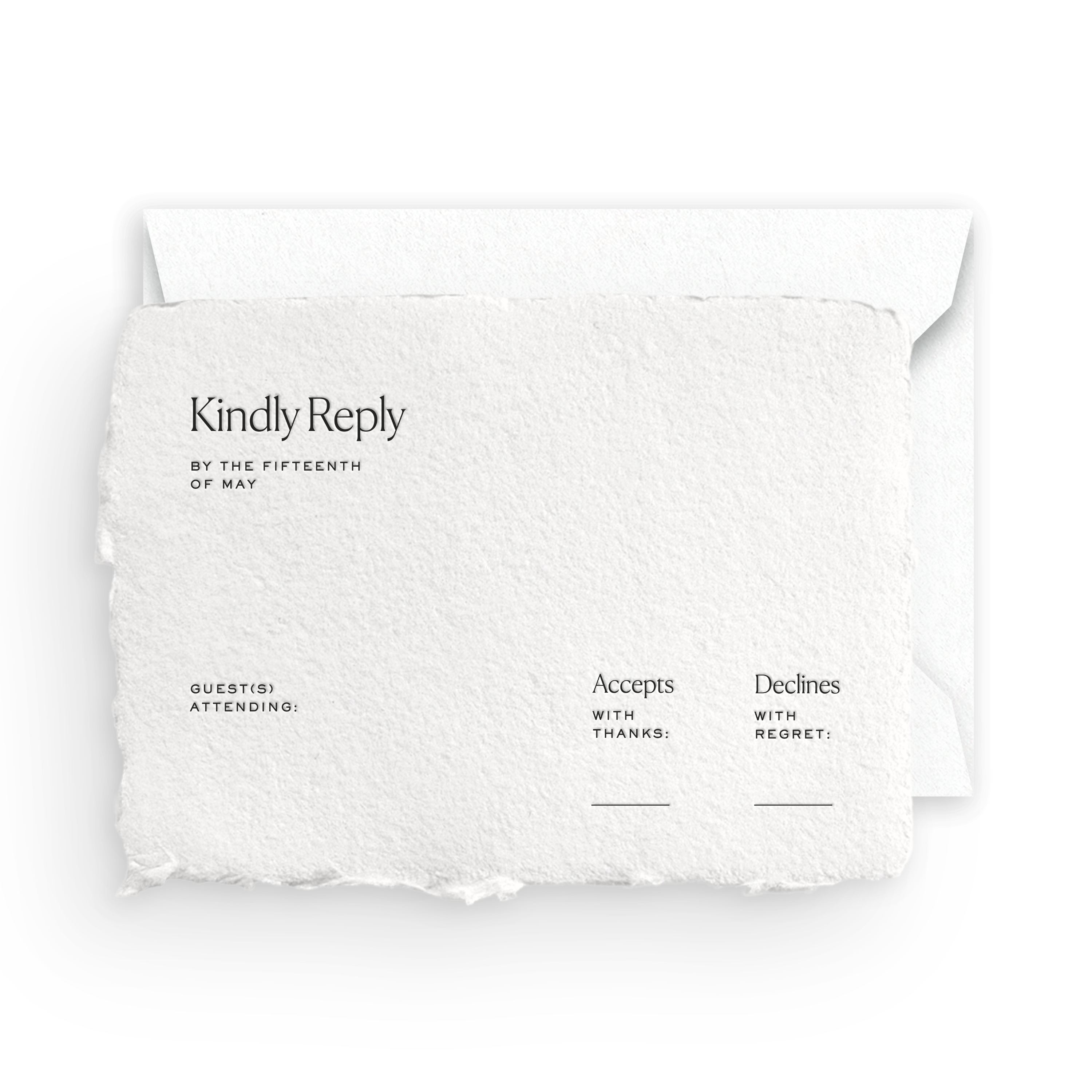 Handmade Mail-in Response Card/Envelope