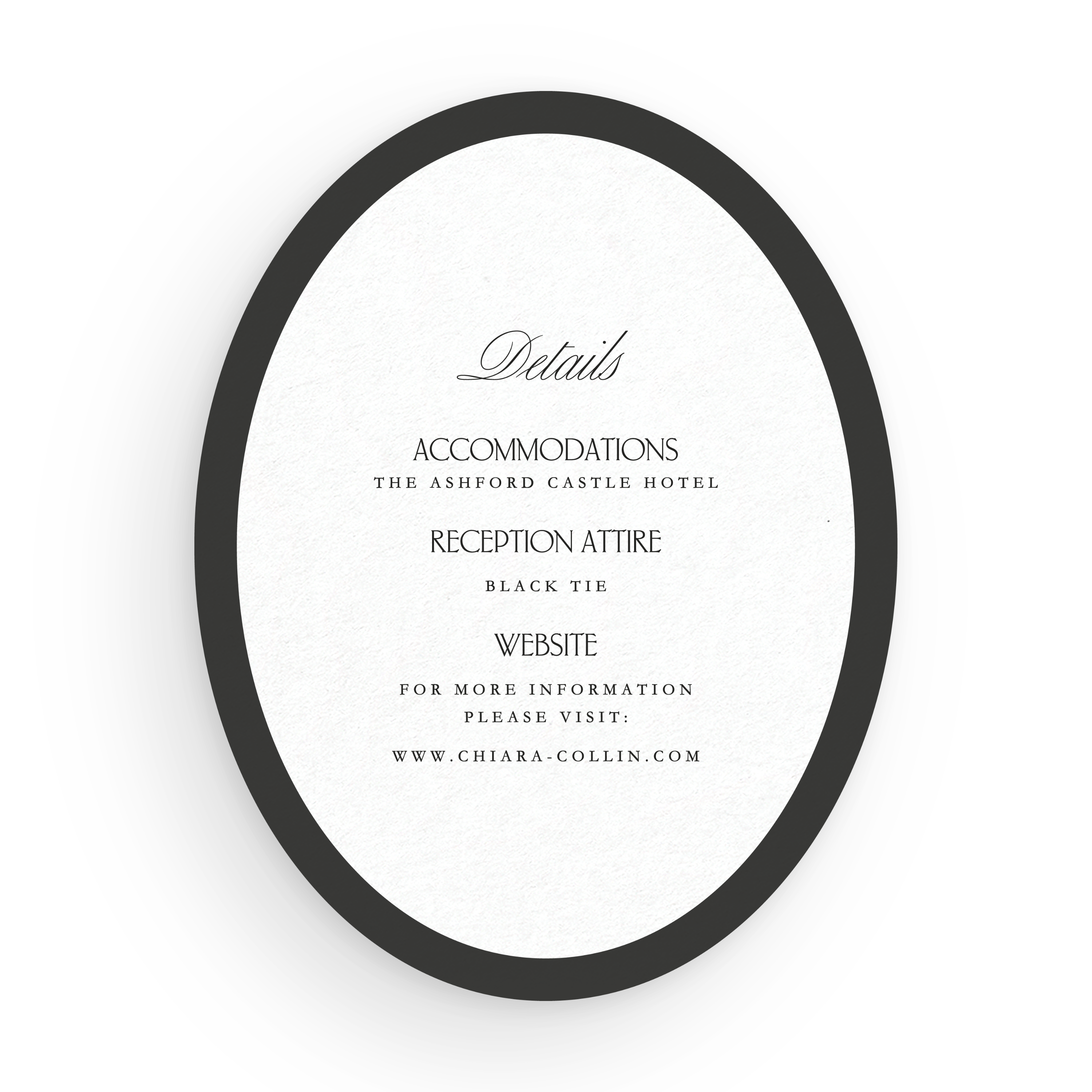 Oval Details Card