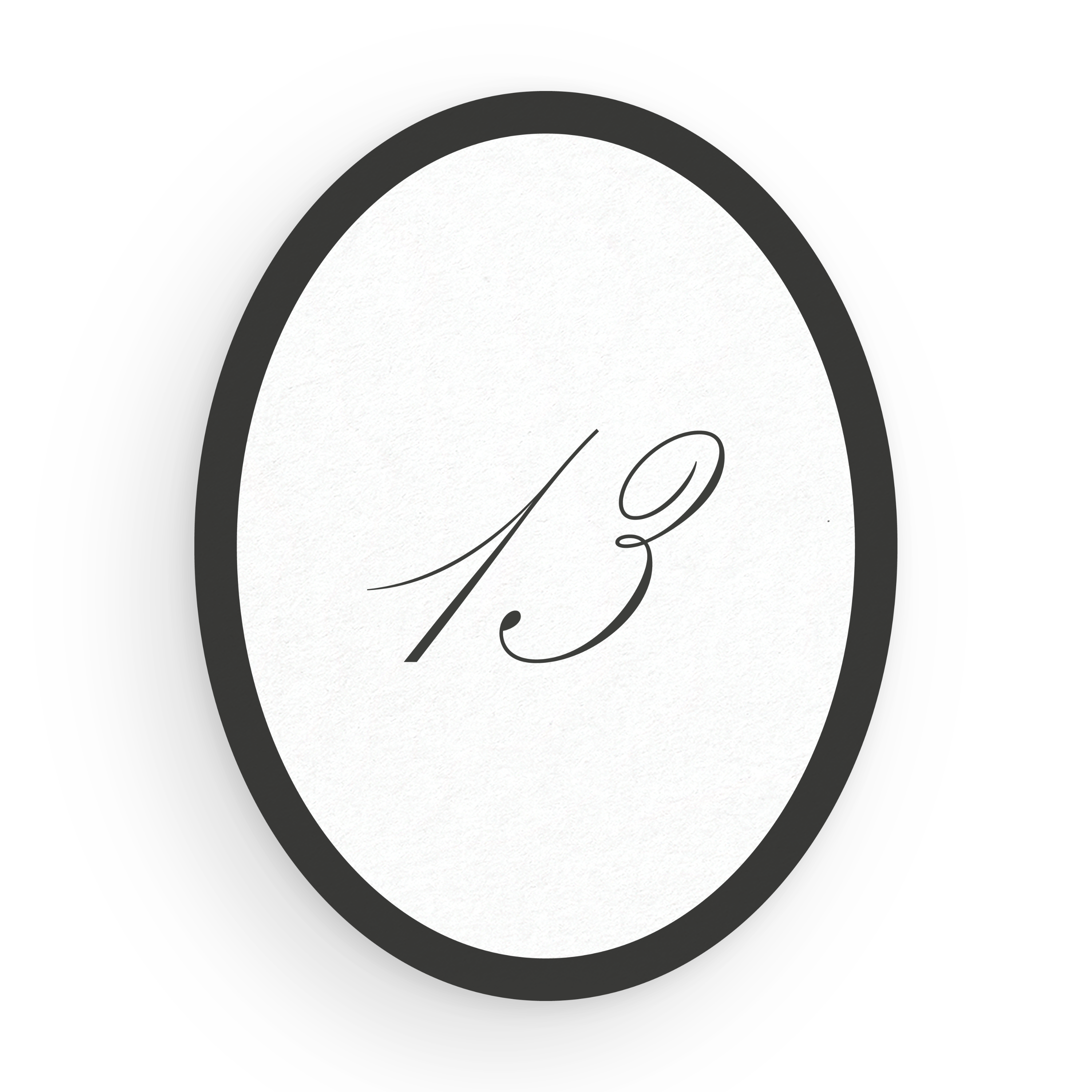 Oval Table Numbers