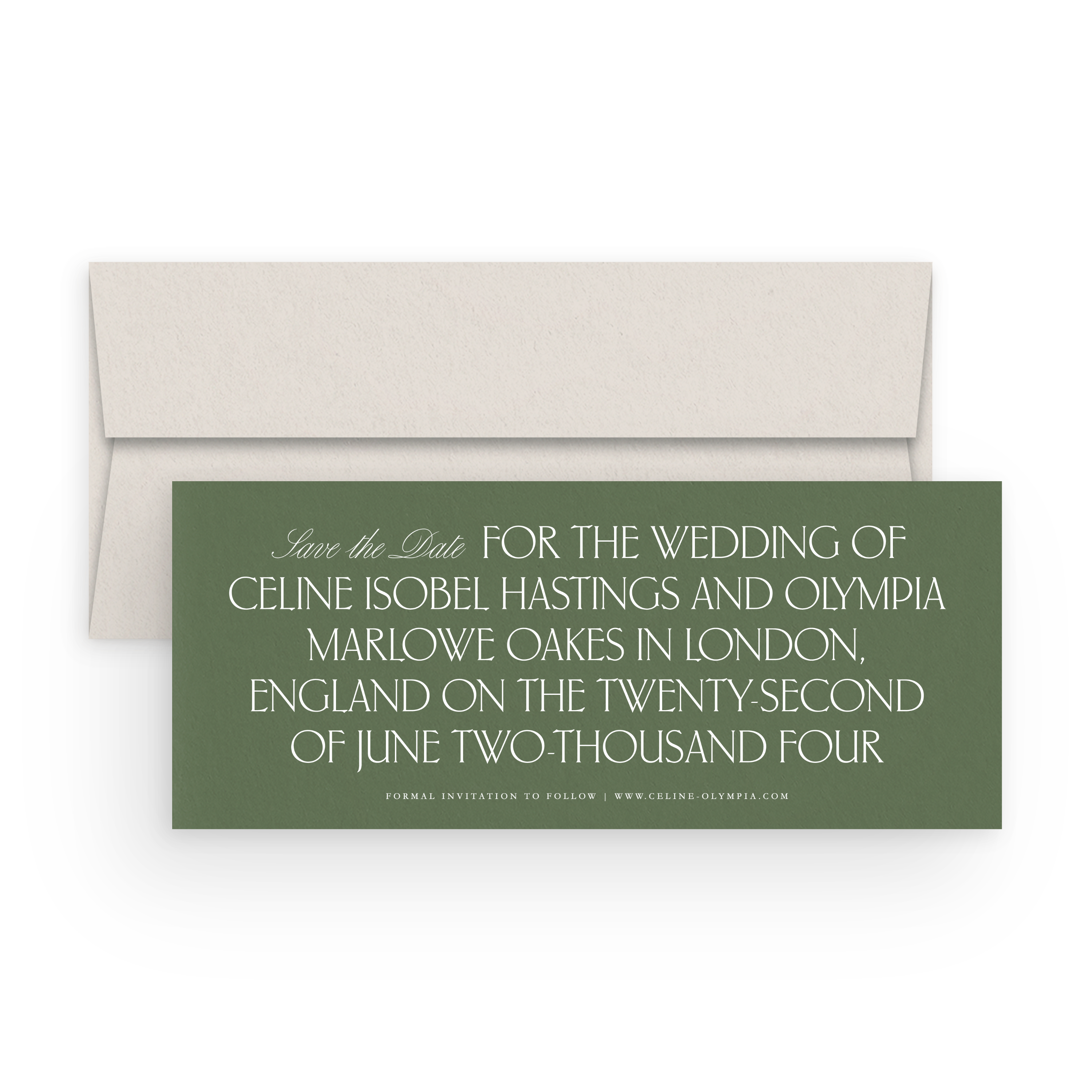 Save-the-Date Card/Envelope