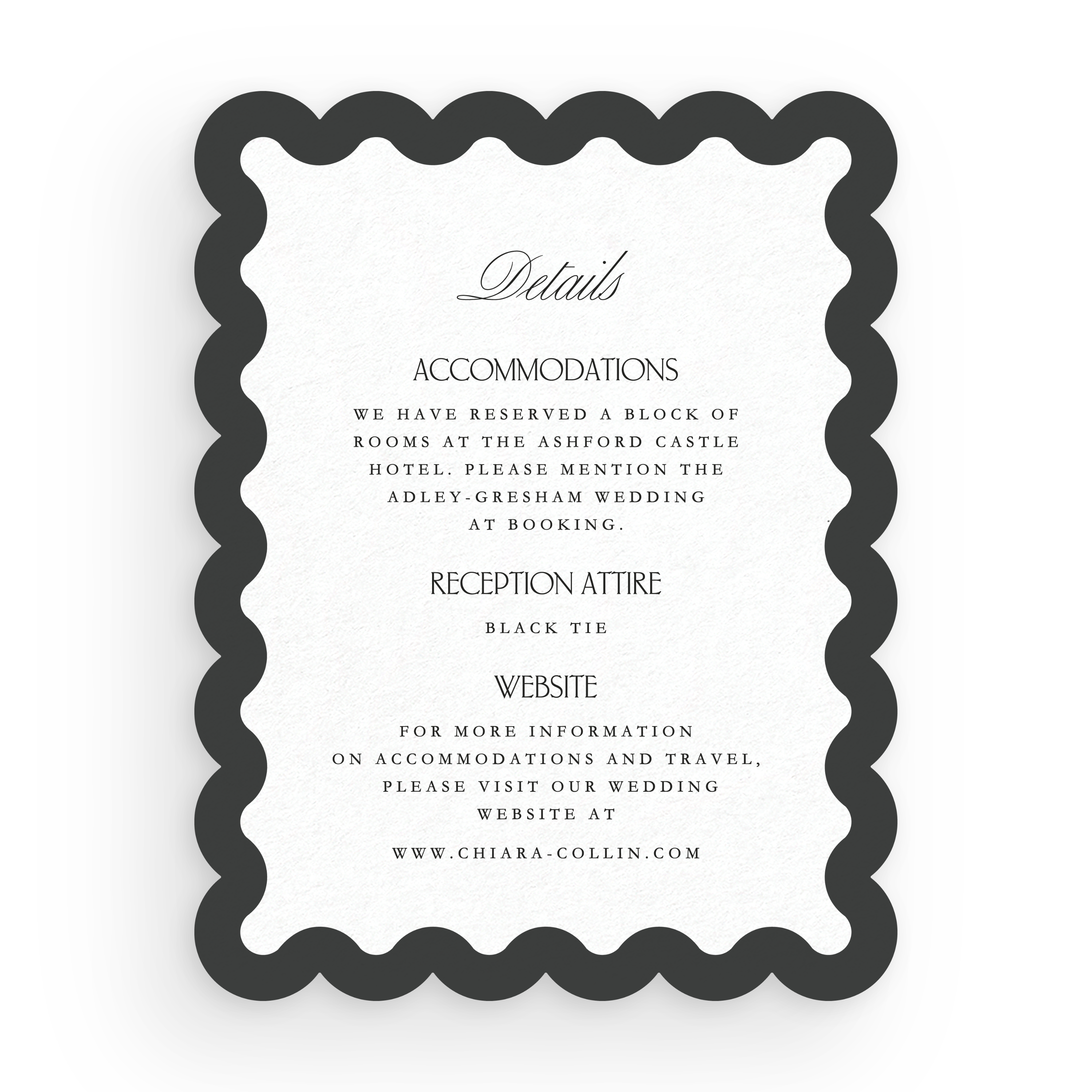 Scalloped Details Card
