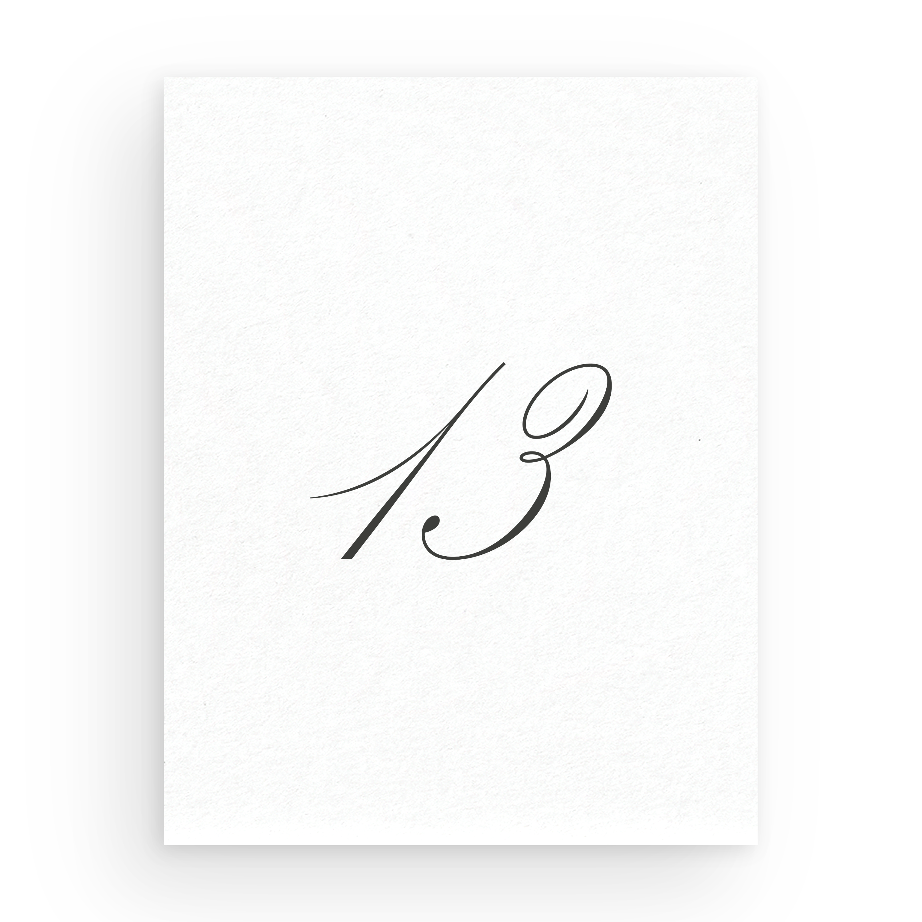Table Numbers
