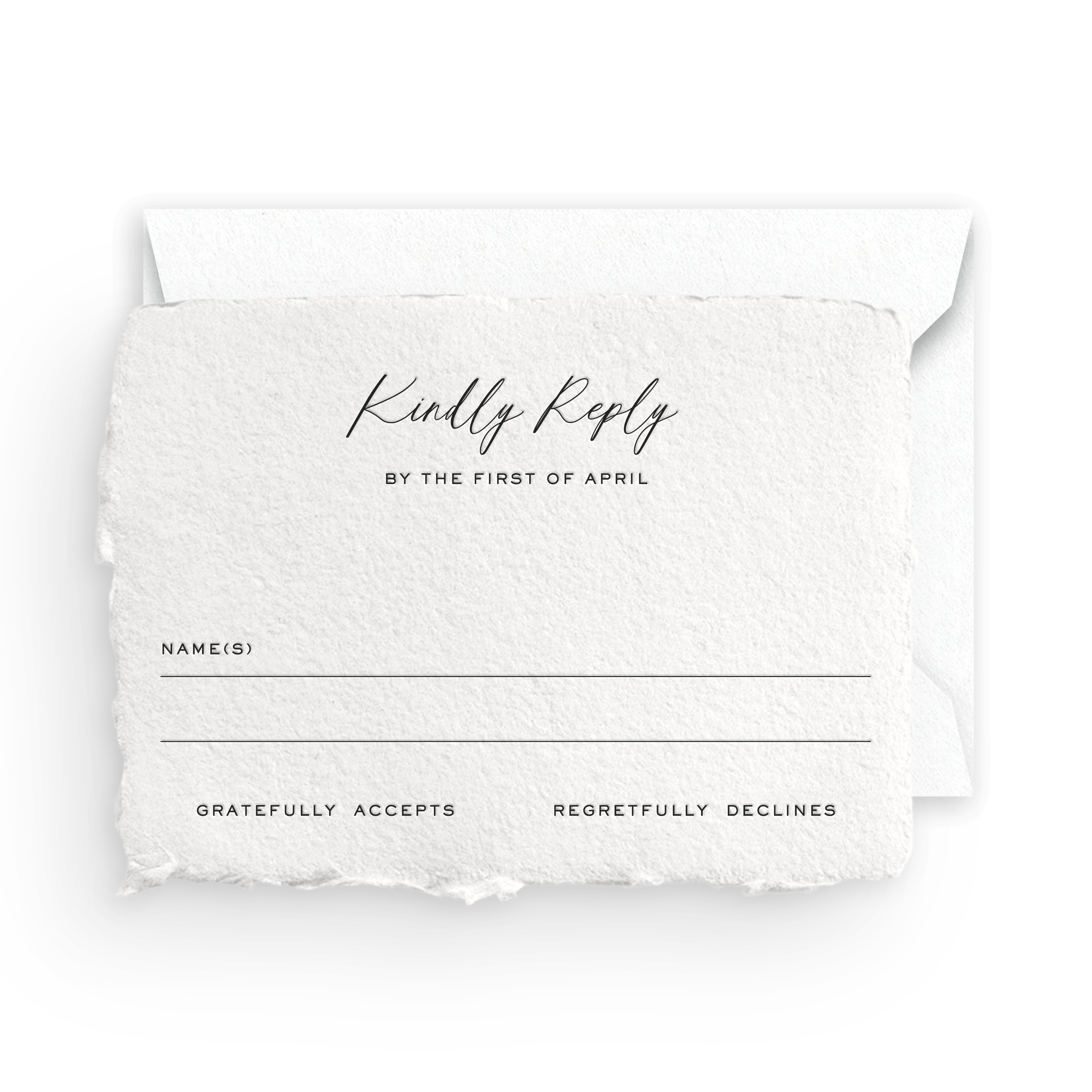 Handmade Mail-in Response Card/Envelope