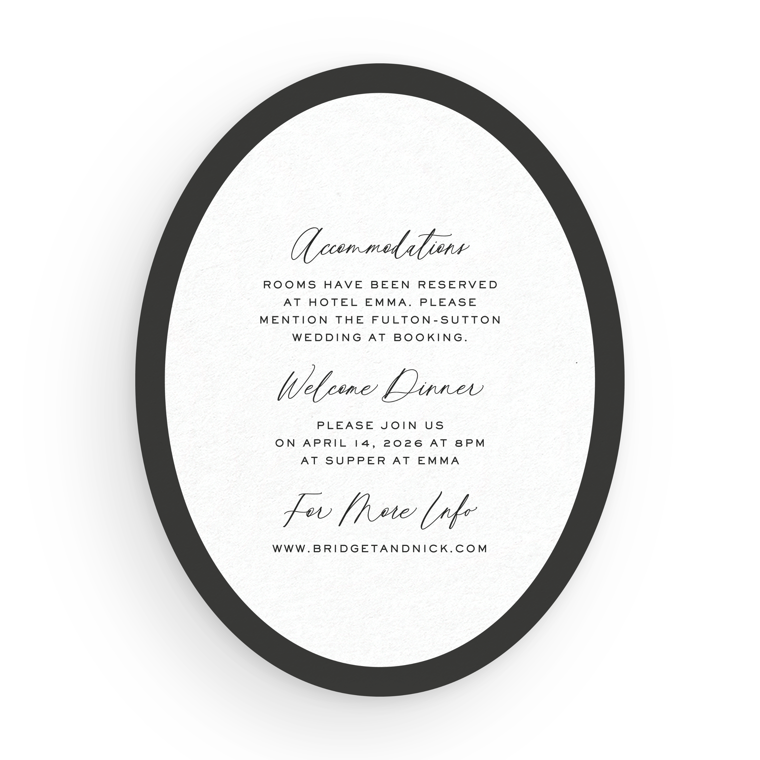 Oval Details Card