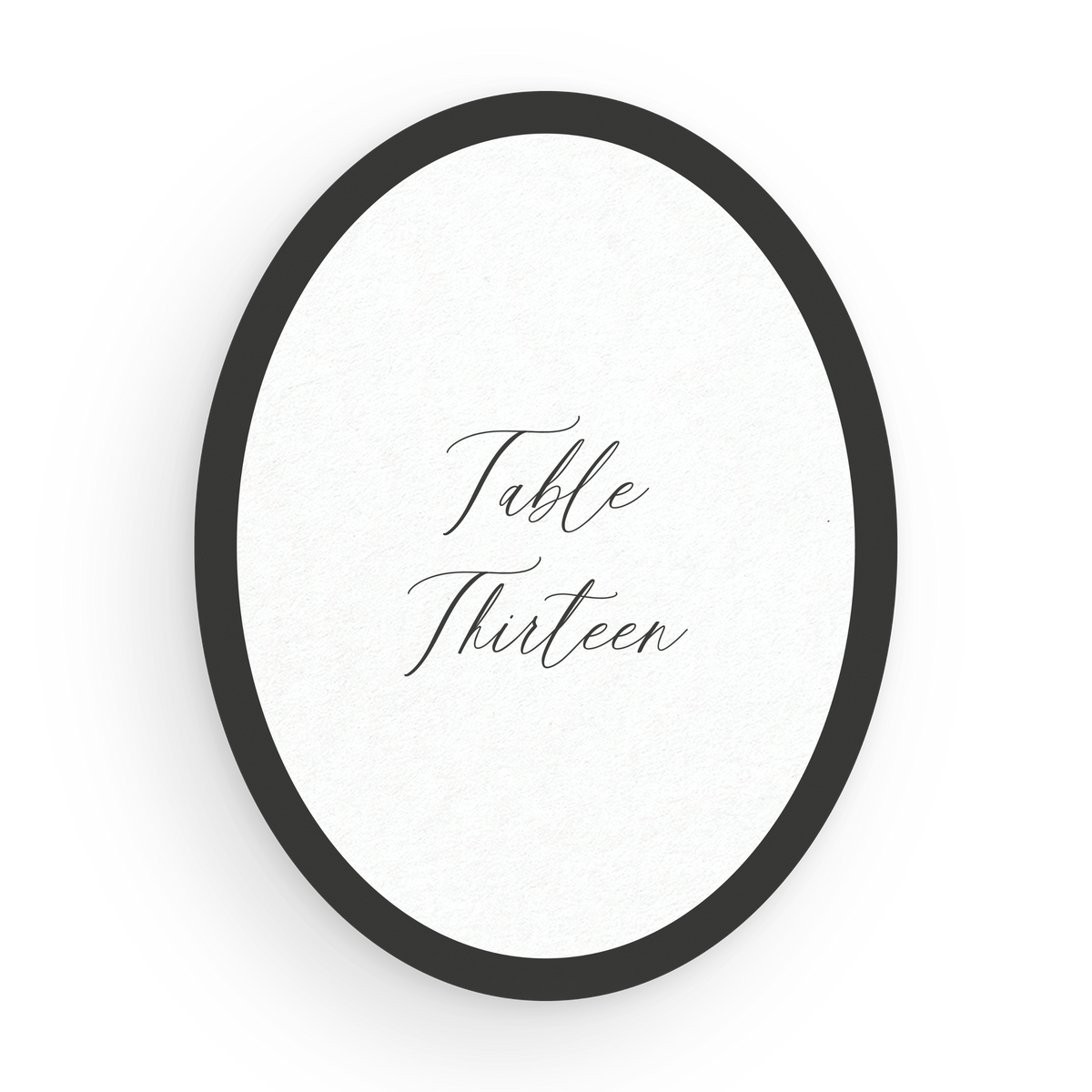 Oval Table Numbers
