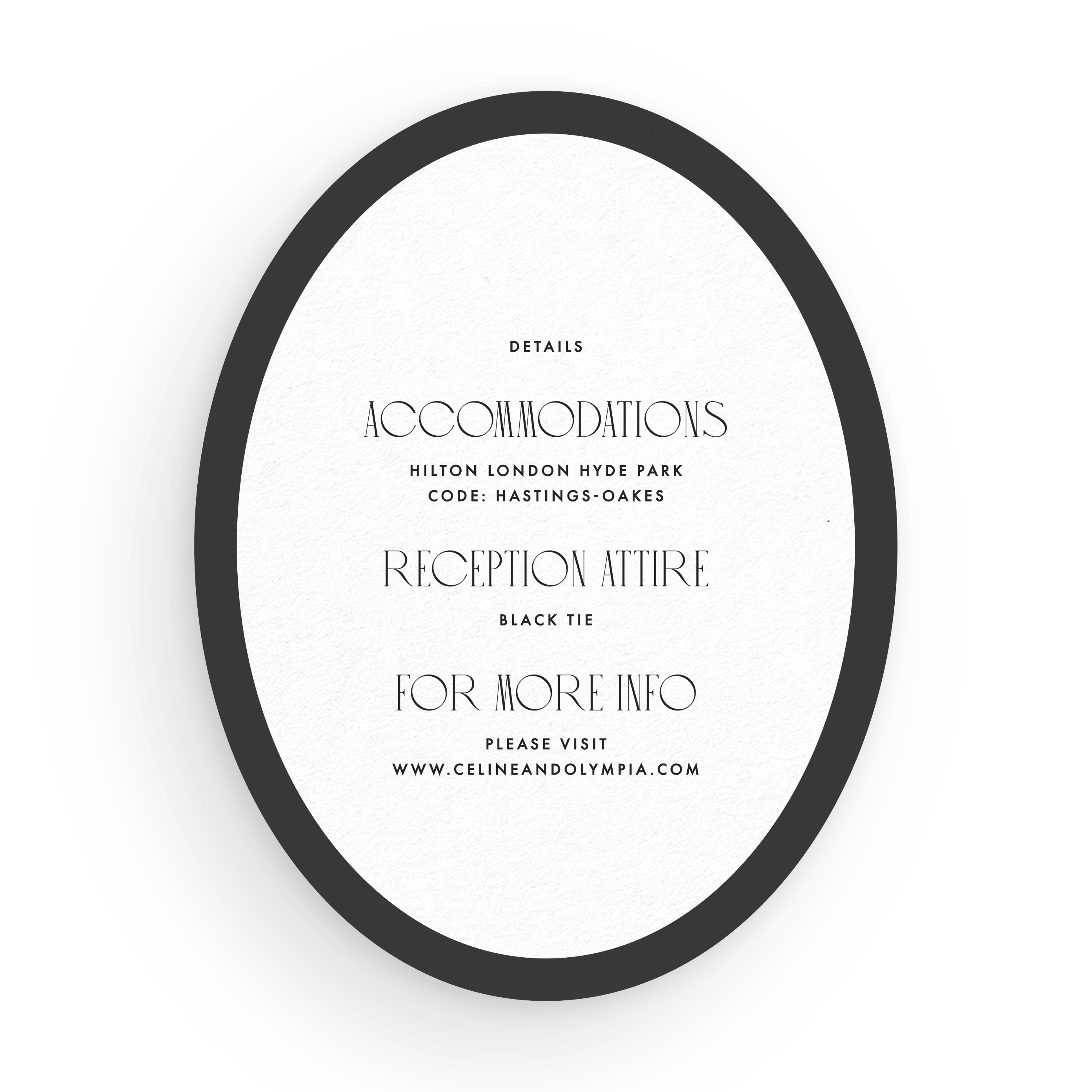 Oval Details Card
