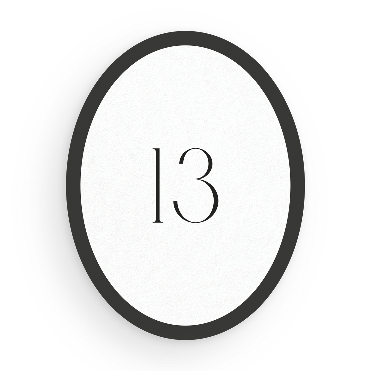 Oval Table Numbers