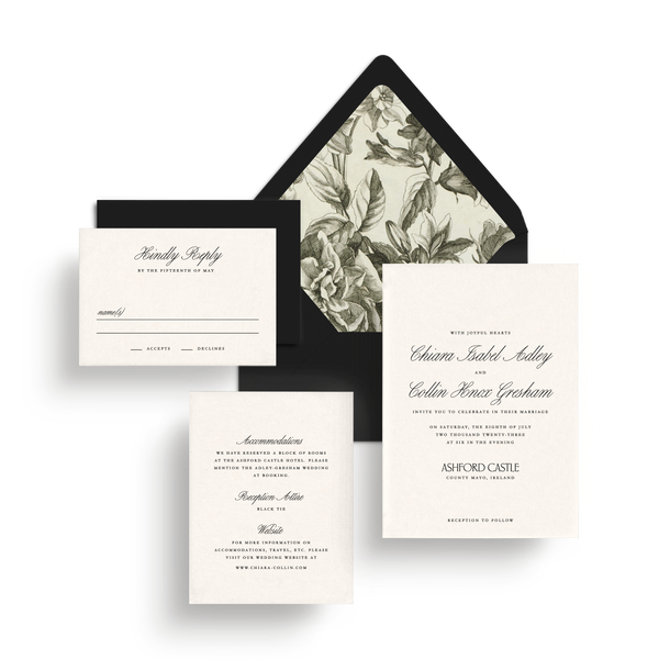 Invitation Suite (Mail-in Response) - Choose Your Colors
