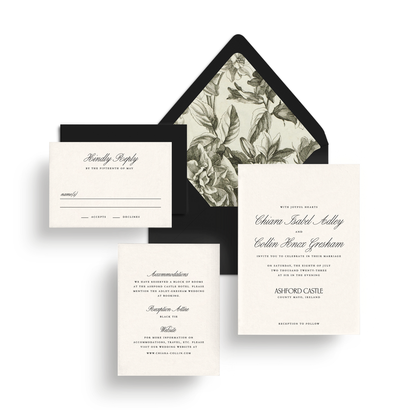 Invitation Suite (Mail-in Response) - Choose Your Colors