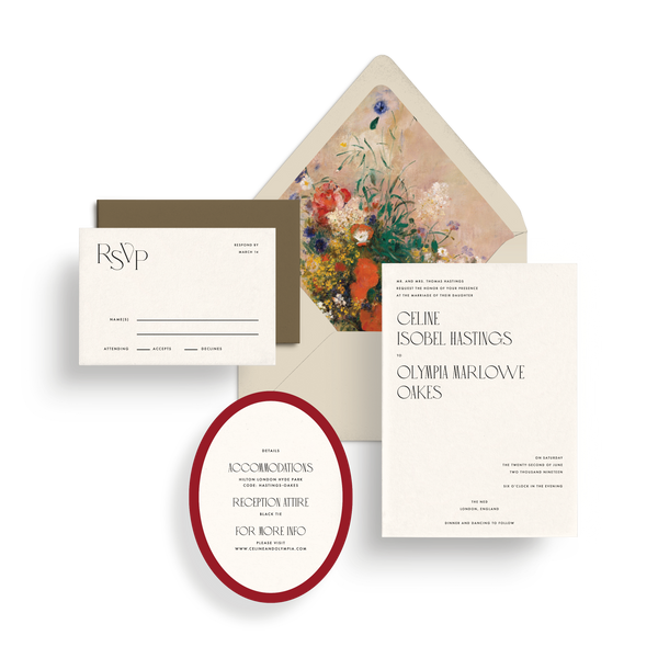 Invitation Suite (Mail-in Response) - Choose Your Colors
