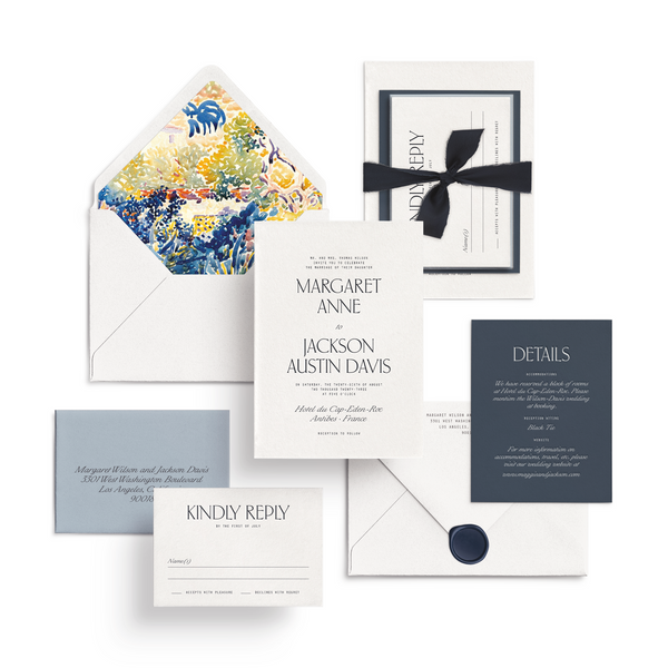 Curated 3 or 5-Piece Invitation Suite Set (Napoli Collection - Artist's Garden)