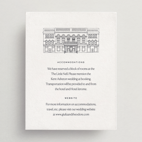 Details Card - Custom Venue Illustration - Palermo Collection