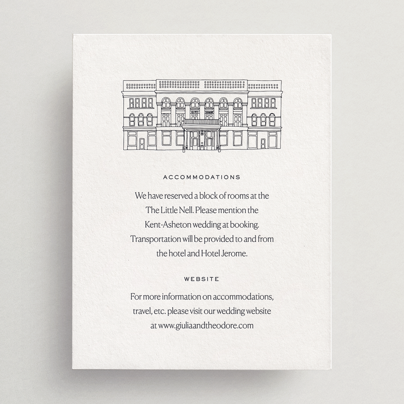 Details Card - Custom Venue Illustration - Palermo Collection