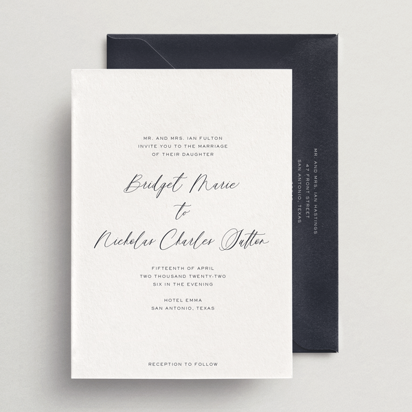 Invitation Card/Envelope - Siena Collection