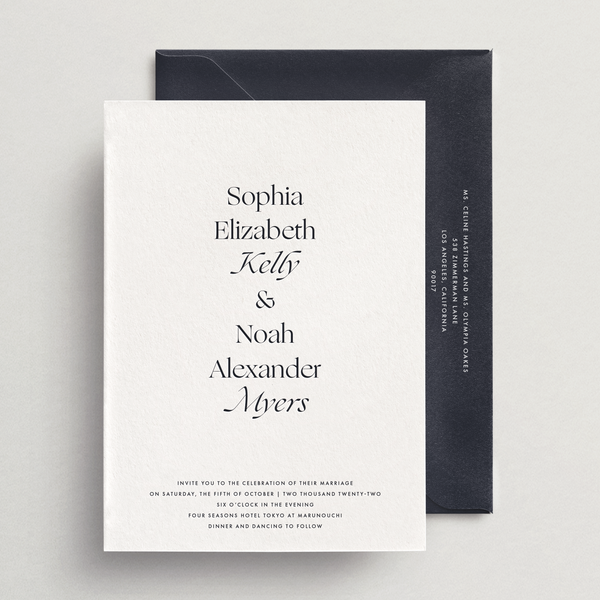 Invitation Card/Envelope - Capri Collection