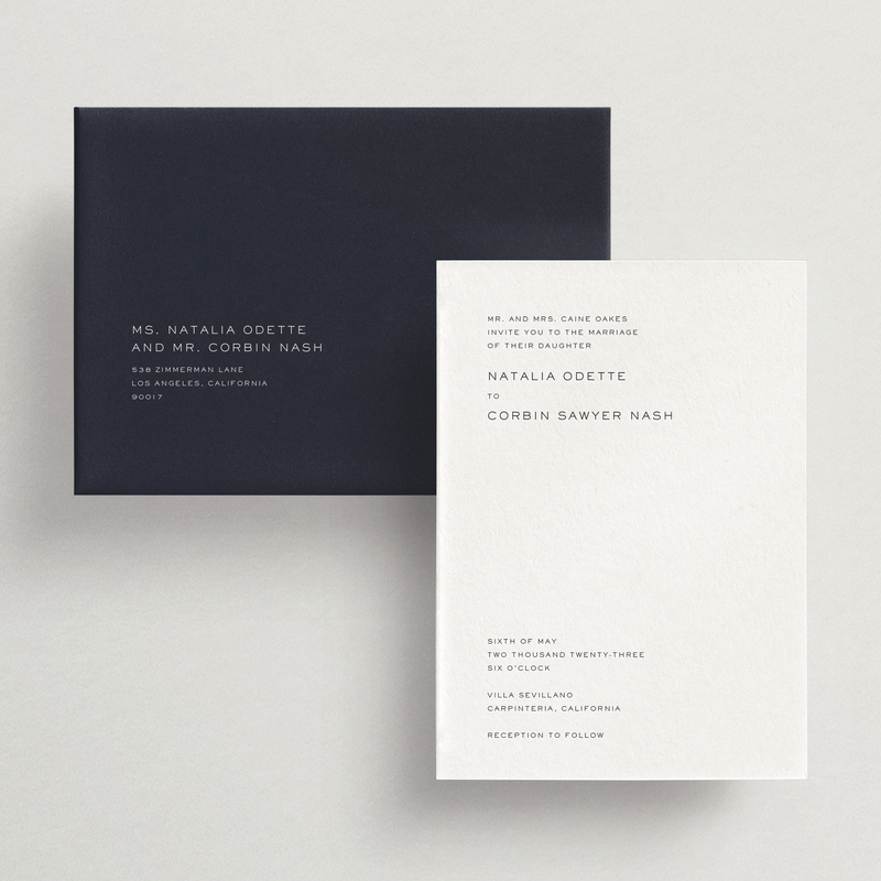 Invitation Card/Envelope - Modena Collection