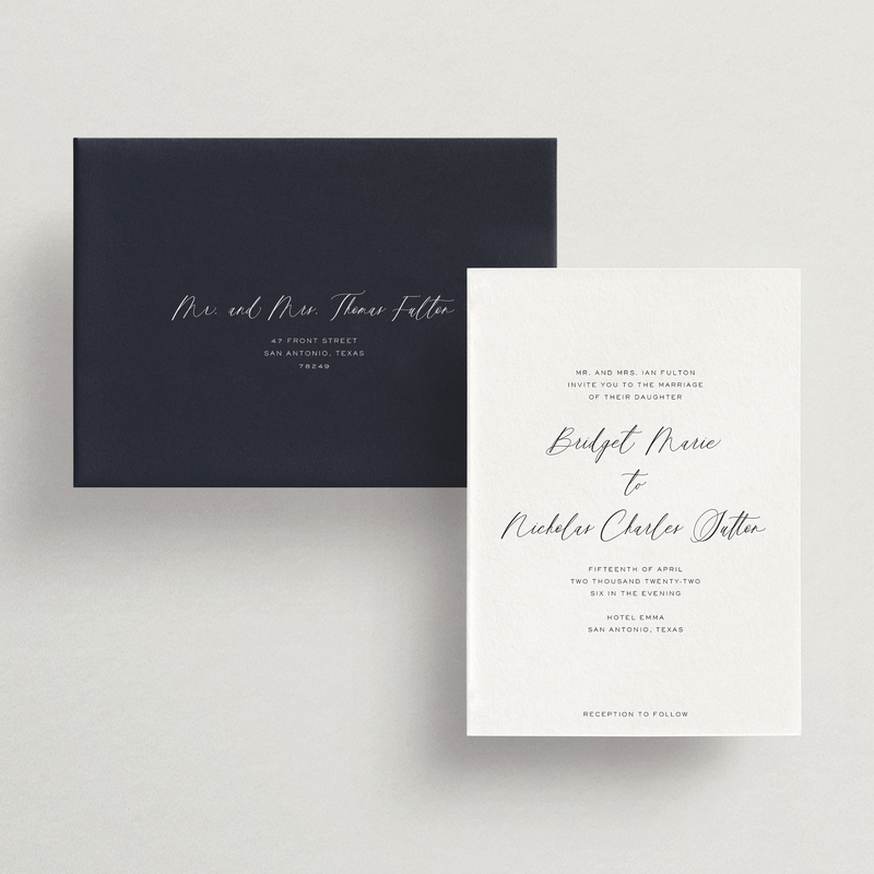 Invitation Card/Envelope - Siena Collection