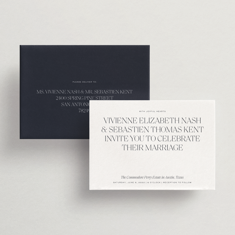 Invitation Card/Envelope - Lucca Collection