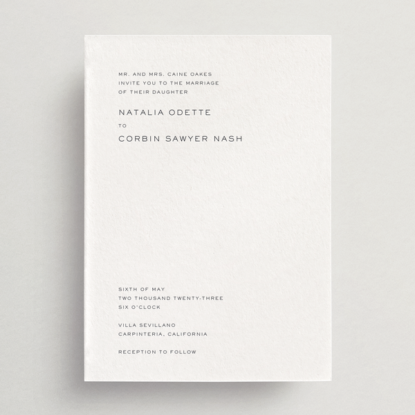 Invitation Card/Envelope - Modena Collection