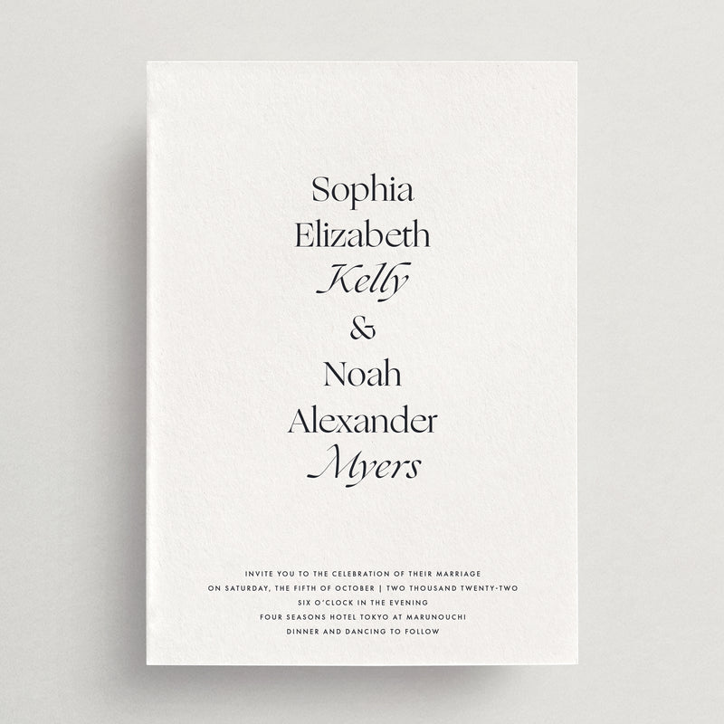 Invitation Card/Envelope - Capri Collection