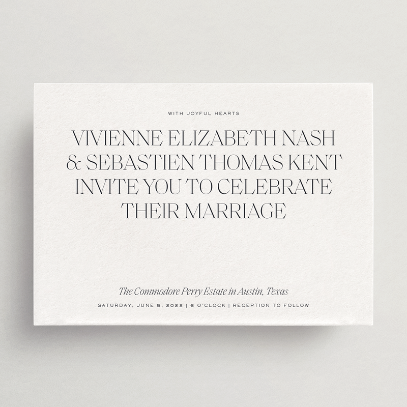 Invitation Card/Envelope - Lucca Collection