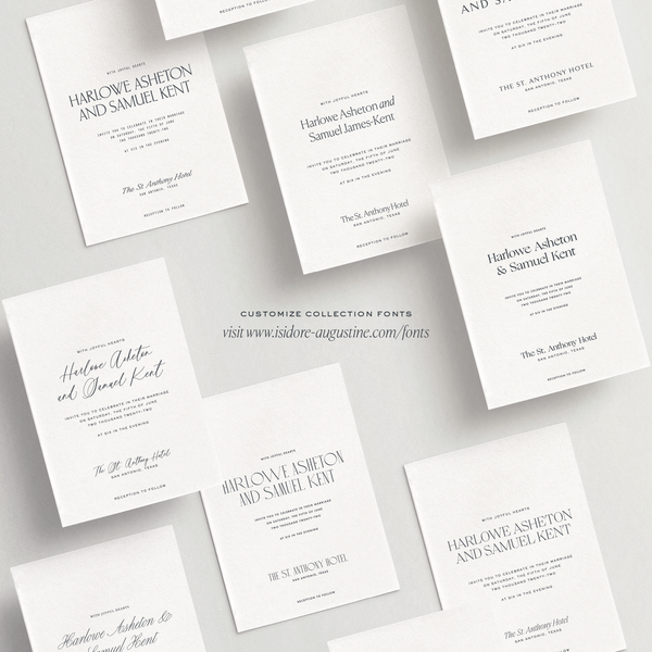 Menu/Place Card - Ithaca Collection