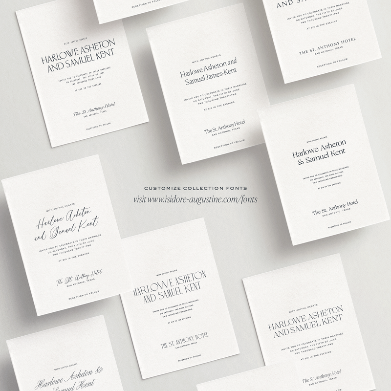 Menu/Place Card - Ithaca Collection
