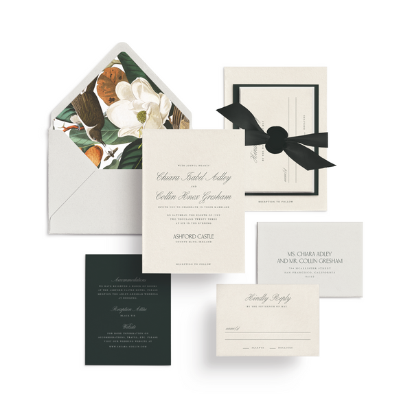 Curated 3 or 5-Piece Invitation Suite Set (Roma Collection - Magnolia)