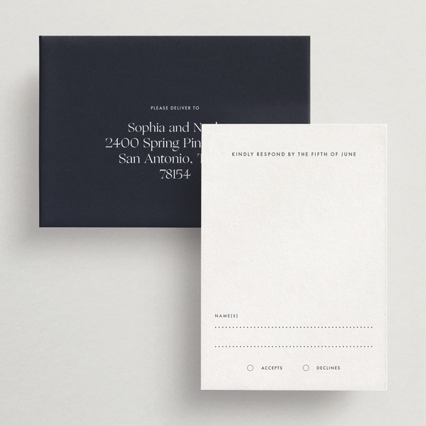 Response Card/Envelope (Basic) - Capri Collection