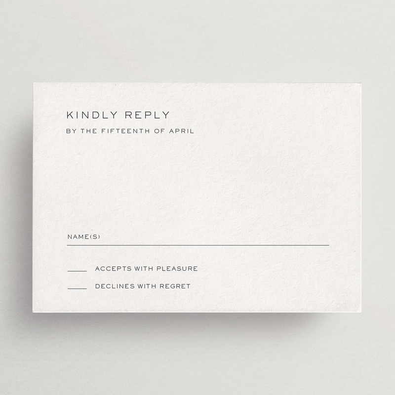 Response Card/Envelope (Basic)