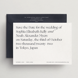 Save-the-Date Card/Envelope - Capri Collection