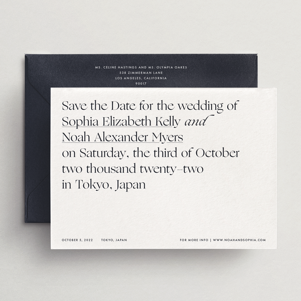 Save-the-Date Card/Envelope