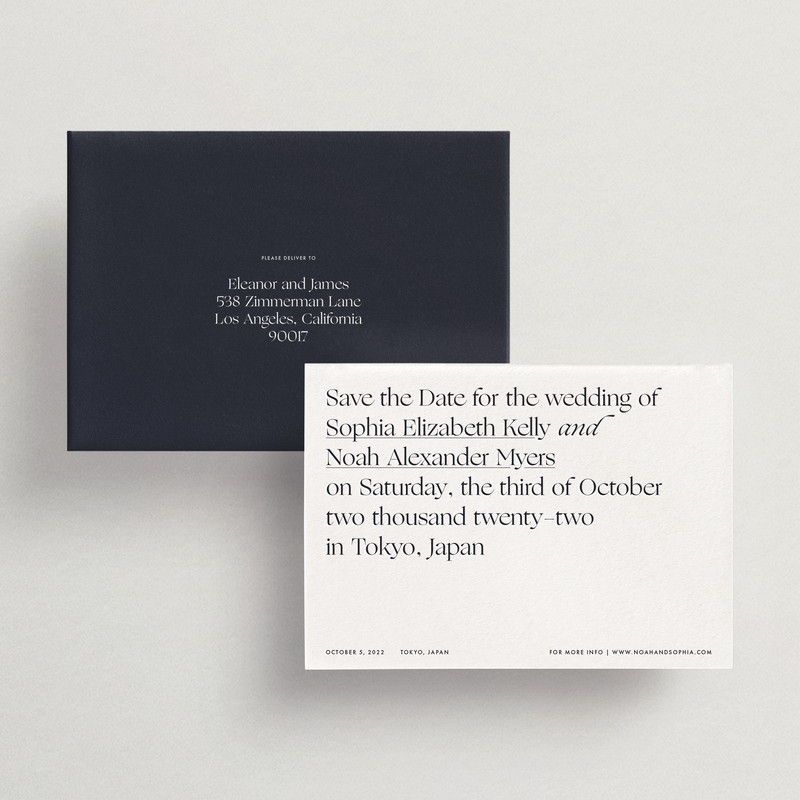 Save-the-Date Card/Envelope