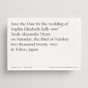 Save-the-Date Card/Envelope - Select Your Colors