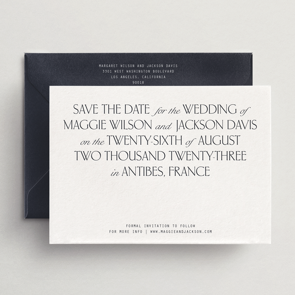 Save-the-Date Card/Envelope