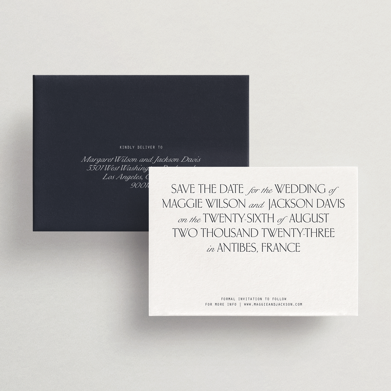 Save-the-Date Card/Envelope