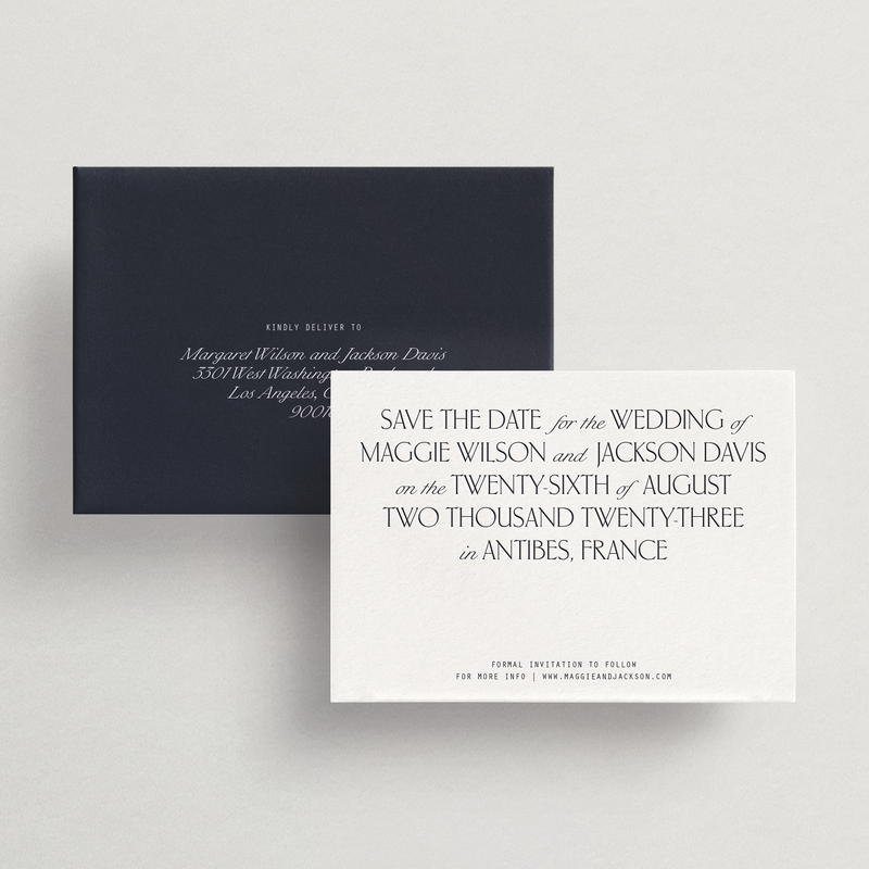 Save-the-Date Card/Envelope - Napoli Collection