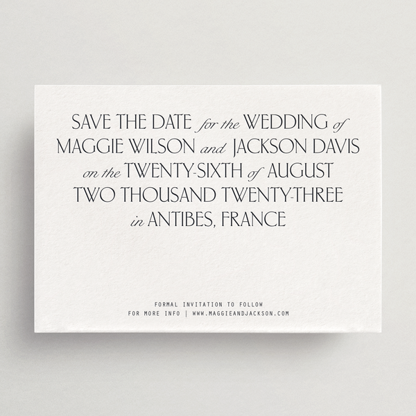 Save-the-Date Card/Envelope