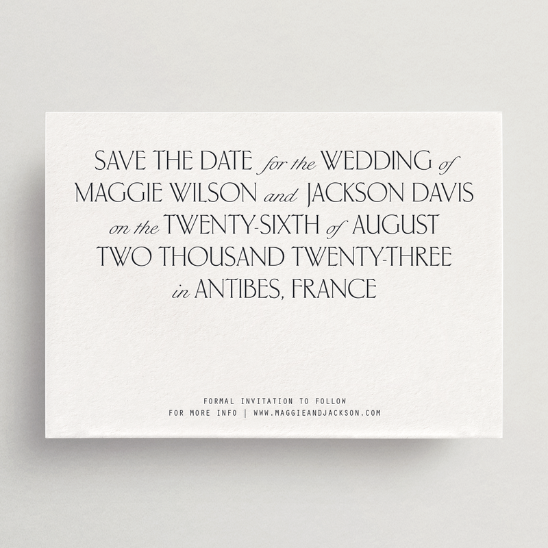 Save-the-Date Card/Envelope