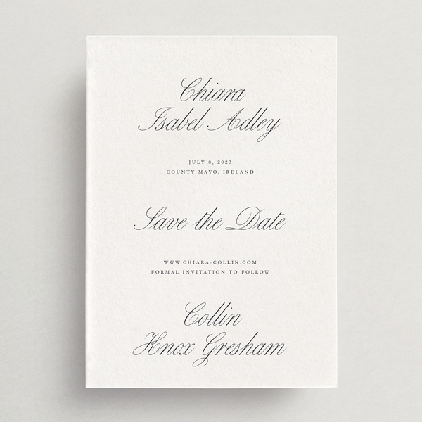 Save-the-Date Card/Envelope - Roma Collection